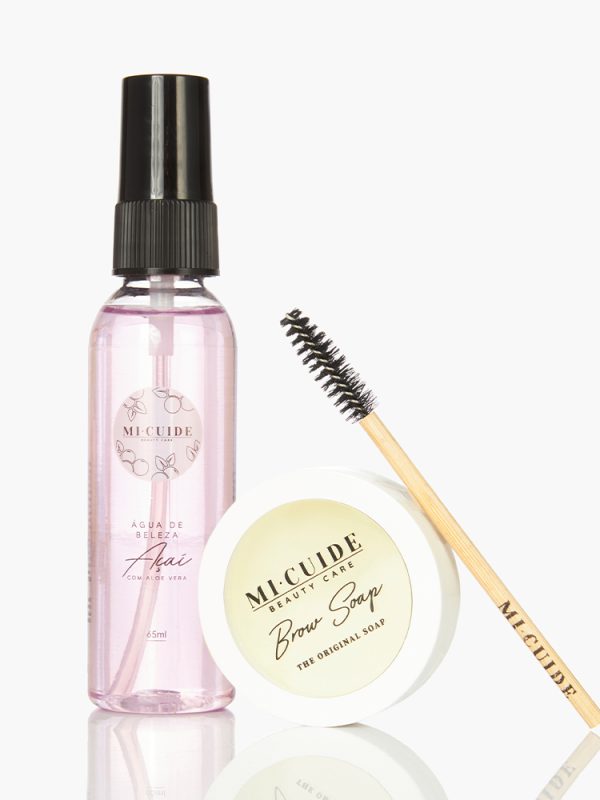 Kit Brow Soap 10g + Escova para Sobrancelhas + Água de Beleza Açaí