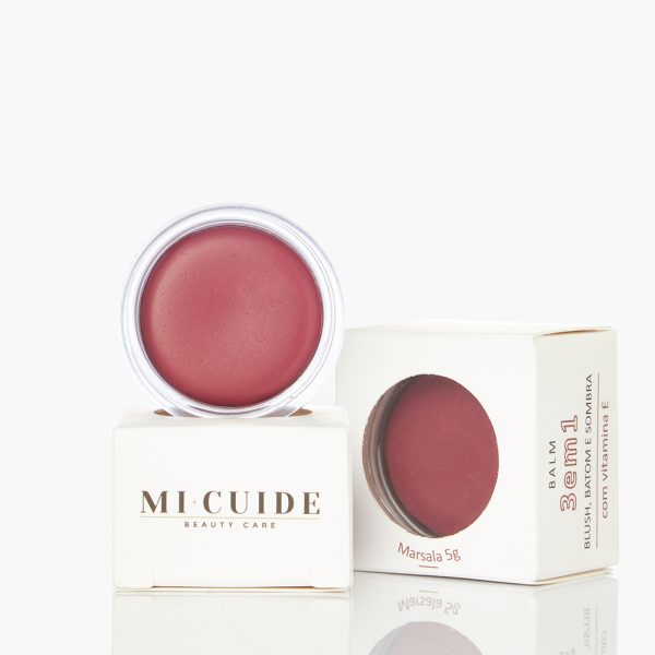 Balm Marsala 3 em 1:  Blush, Batom e Sombra