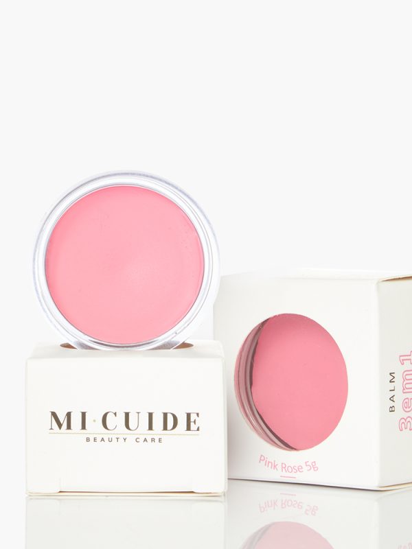 Balm Pink Rose 3 em 1:  Blush, Batom e Sombra