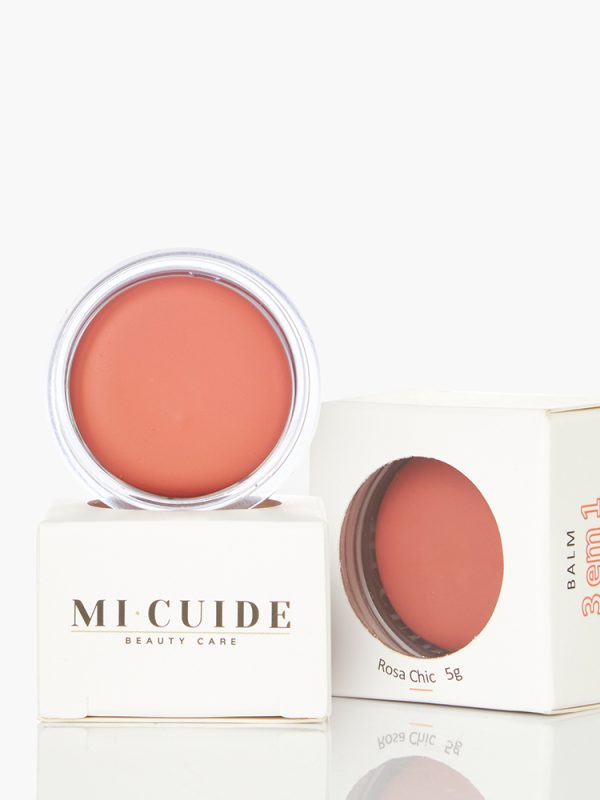Balm Rosa Chic 3 em 1:  Blush, Batom e Sombra